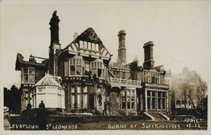 Framed Print : Suffragette Arson St. Leonards Framed Print : Suffragette Arson St. Leonards