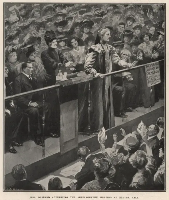 Framed Print : Suffragette Charlotte Despard Exeter Hall Framed Print : Suffragette Charlotte Despard Exeter Hall