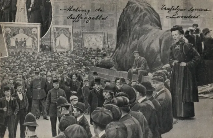 Framed Print : Suffragette Charlotte Despard trafalgar Square Framed Print : Suffragette Charlotte Despard trafalgar Square