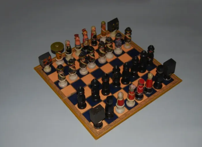 Framed Print : Suffragette Chess Set Framed Print : Suffragette Chess Set