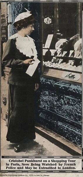 Suffragette Christabel Pankhurst Shopping in Paris