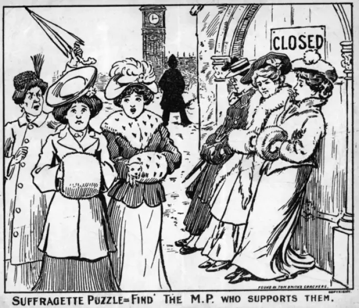 Framed Print : Suffragette Christmas Cracker Framed Print : Suffragette Christmas Cracker