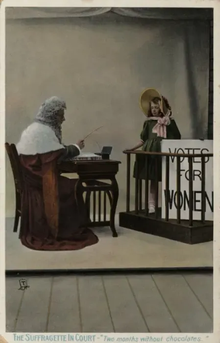 Framed Print : Suffragette in Court Framed Print : Suffragette in Court