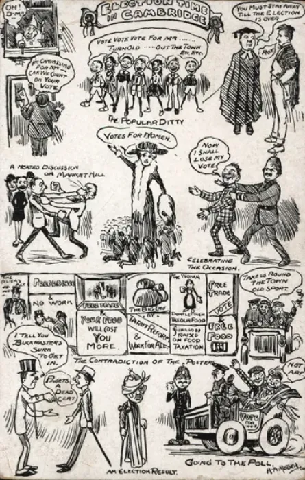 Framed Print : Suffragette Election Time Cambridge Framed Print : Suffragette Election Time Cambridge