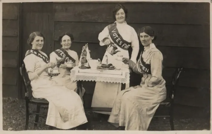 Framed Print : Suffragette Fancy Dress Votes for Women Framed Print : Suffragette Fancy Dress Votes for Women