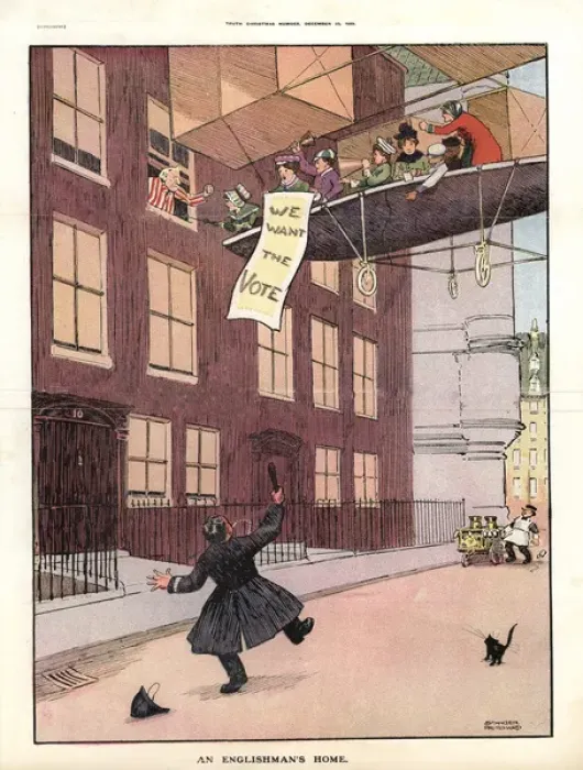 Framed Print : Suffragette Flying Machine Asquith no. 10 Framed Print : Suffragette Flying Machine Asquith no. 10