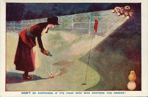 Suffragette Militant Attack on Golf Course