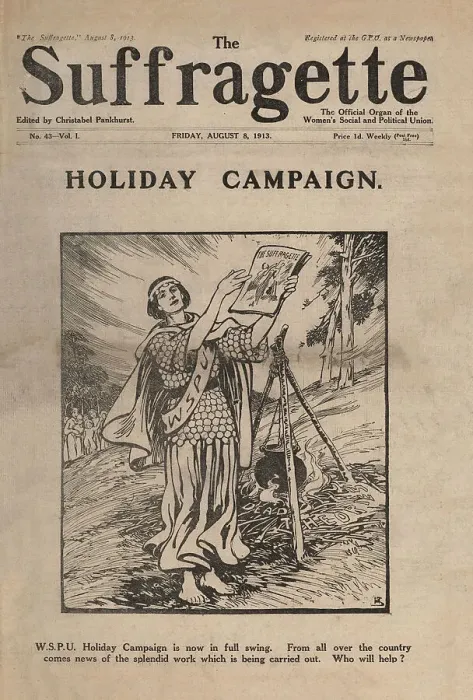 Framed Print : The Suffragette newspaper Holiday Campaign Framed Print : The Suffragette newspaper Holiday Campaign