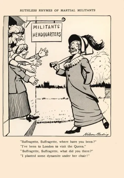 Framed Print : Suffragette Ruthless Rhymes of Martial Militants Framed Print : Suffragette Ruthless Rhymes of Martial Militants