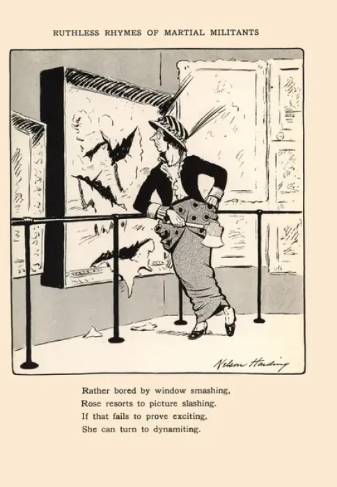 Framed Print : Suffragette Ruthless Rhymes of Martial Militants Framed Print : Suffragette Ruthless Rhymes of Martial Militants