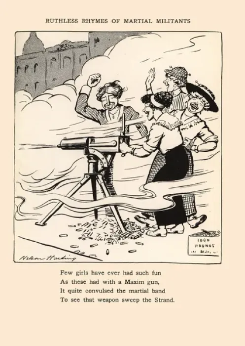 Framed Print : Suffragette Ruthless Rhymes of Martial Militants Framed Print : Suffragette Ruthless Rhymes of Martial Militants