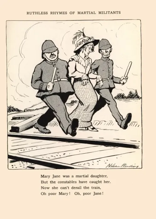 Framed Print : Suffragette Ruthless Rhymes of Martial Militants Framed Print : Suffragette Ruthless Rhymes of Martial Militants