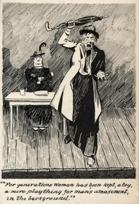Framed Print : Suffragette Speaker Kept Women Framed Print : Suffragette Speaker Kept Women