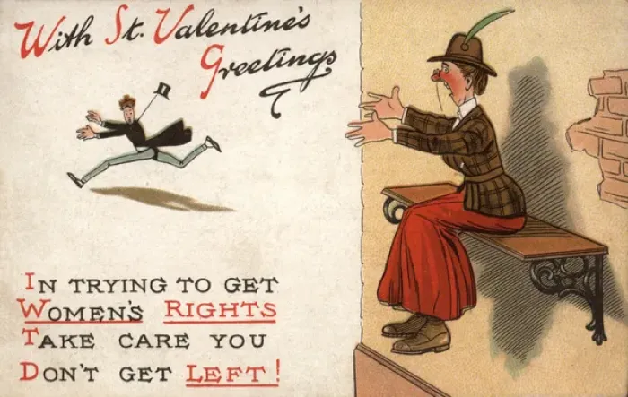 Framed Print : Suffragette Valentines Greetings Framed Print : Suffragette Valentines Greetings