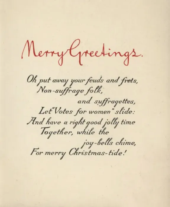 Framed Print : Suffragette Votes for Women Christmas Card Framed Print : Suffragette Votes for Women Christmas Card