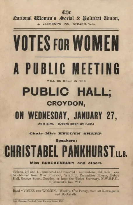 Framed Print : Suffragette Votes for Women Meeting Framed Print : Suffragette Votes for Women Meeting