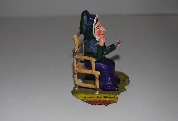 Suffragette Votes for Women Painted Figure