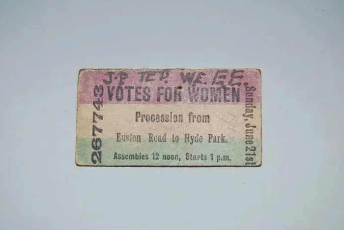 Framed Print : Suffragette Votes for Women Ticket Framed Print : Suffragette Votes for Women Ticket