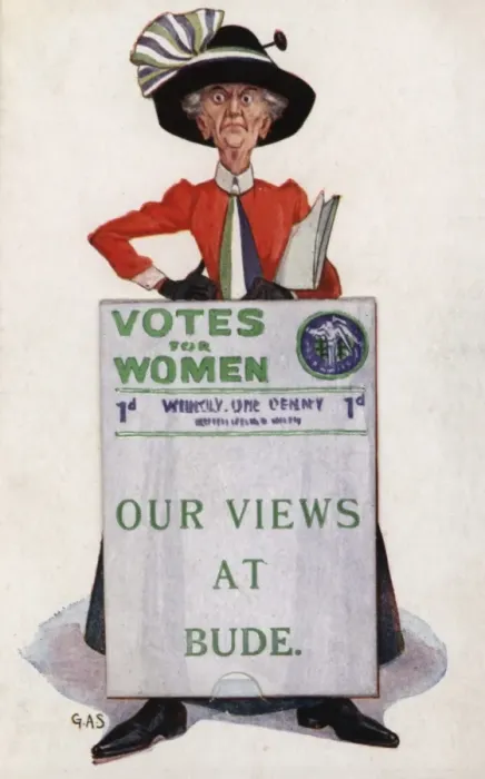 Framed Print : Suffragette Votes for Women Views