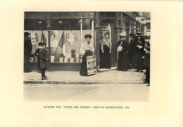 Suffragette W. S. P. U Shop Kensington