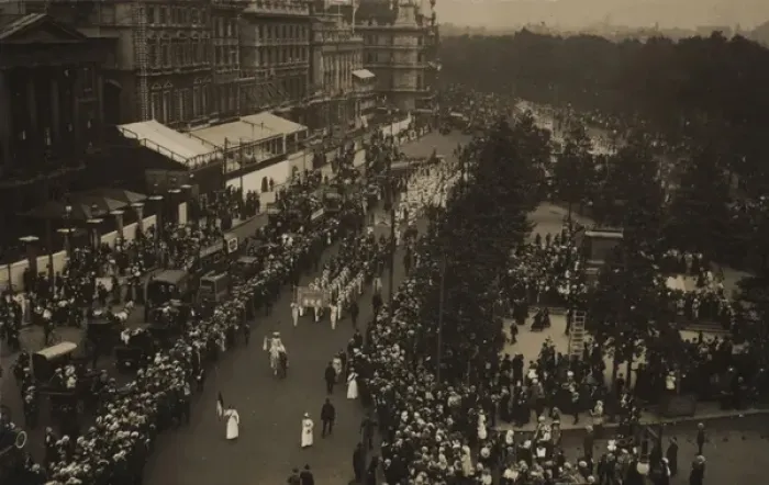 Framed Print : Suffragette Womens Coronation Procession June 17, 1911 Framed Print : Suffragette Womens Coronation Procession June 17, 1911