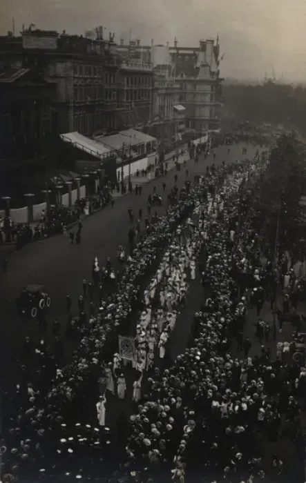 Framed Print : Suffragette Womens Coronation Procession June 17, 1911 Framed Print : Suffragette Womens Coronation Procession June 17, 1911