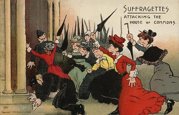 Suffragettes Attack the House of Commons