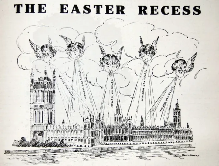 Framed Print : Suffragettes Houses of Parliament Framed Print : Suffragettes Houses of Parliament