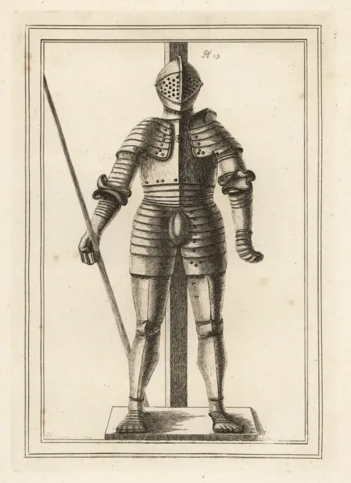 Framed Print : Suit of armour made for King Henry VIII at 18