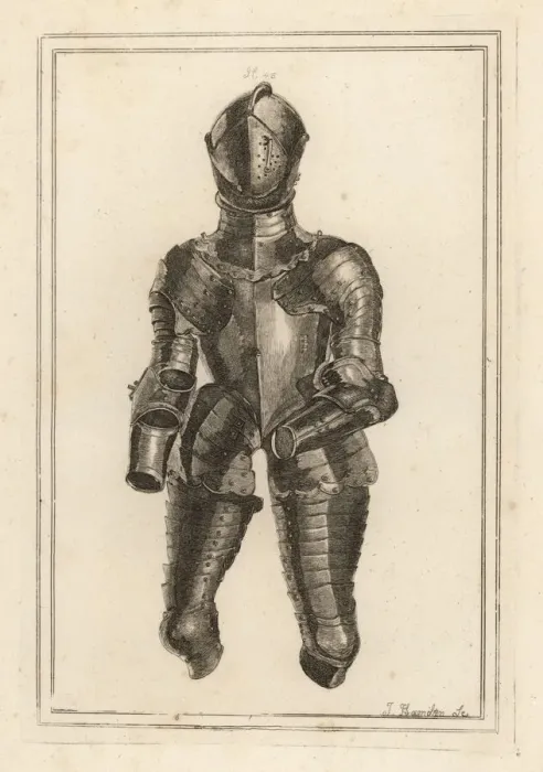 Framed Print : Suit of armour said to have belonged to the Duke of Monmouth Framed Print : Suit of armour said to have belonged to the Duke of Monmouth