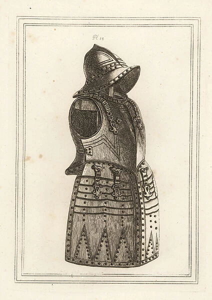 Suit of black morion or arquebus armour