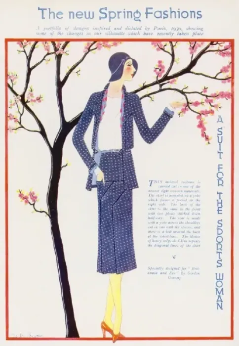 Framed Print : A suit for the sports woman, by Gordon Conway Framed Print : A suit for the sports woman, by Gordon Conway