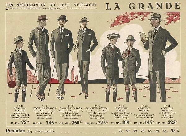 Suits  /  Men & Boys 1926