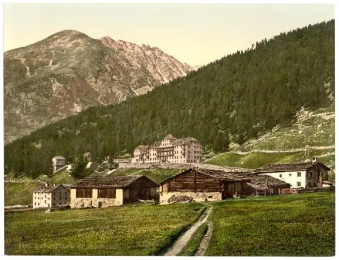 Framed Print : Sulden Hotel, Sulden, Tyrol, Austro-Hungary Framed Print : Sulden Hotel, Sulden, Tyrol, Austro-Hungary