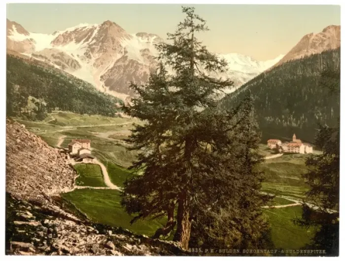 Framed Print : Sulden, the Schontauftspitze (i. e. Schontaufspitze) and Sul Framed Print : Sulden, the Schontauftspitze (i. e. Schontaufspitze) and Sul