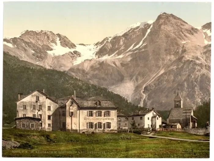 Framed Print : Suldenspitze, St. Gertraud, Sulden, Tyrol, Austro-Hungary Framed Print : Suldenspitze, St. Gertraud, Sulden, Tyrol, Austro-Hungary