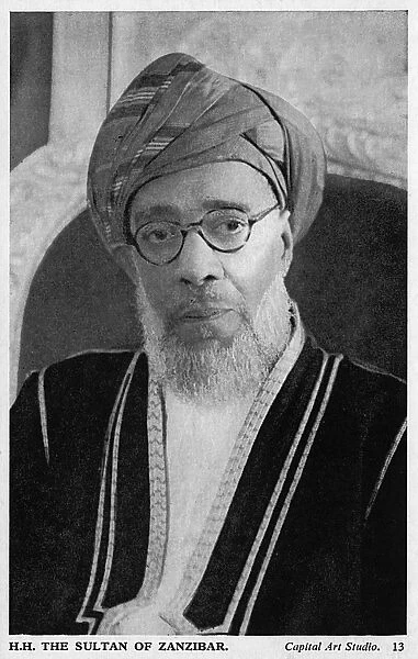 Sultan Khalifa II bin Harub of Zanzibar, East Africa