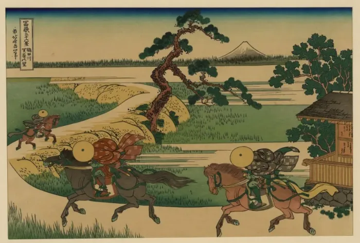 Framed Print : Sumidagawa sekiya no sato Framed Print : Sumidagawa sekiya no sato