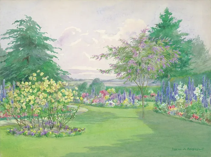 Framed Print : A Summer Border - Gardens Framed Print : A Summer Border - Gardens