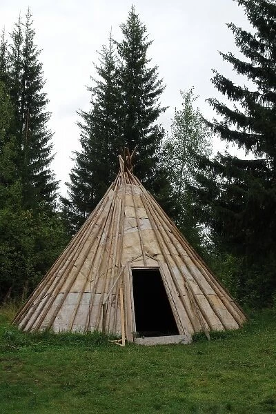 Summer dwelling, Khanty Mansiysk museum, Russia