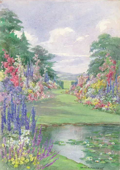 Framed Print : A Summer Garden - Gardens Framed Print : A Summer Garden - Gardens