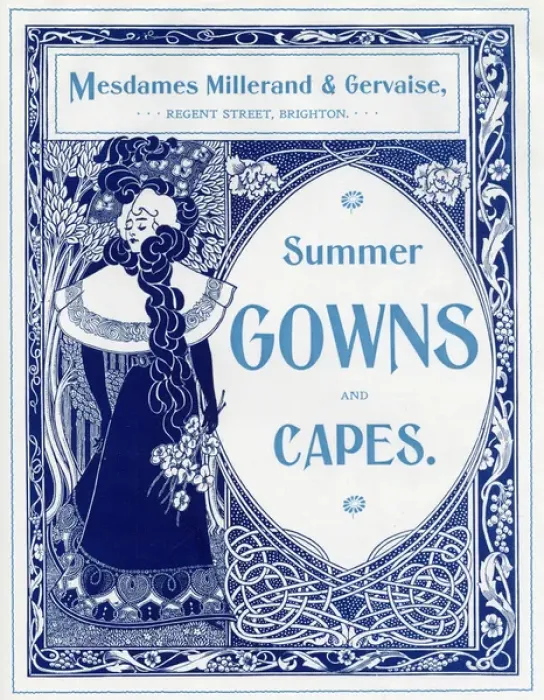Framed Print : Summer Gowns and Capes, Millerand & Gervaise Framed Print : Summer Gowns and Capes, Millerand & Gervaise