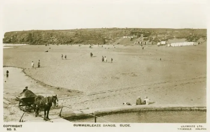 Framed Print : Summerleaze Sands, Bude Framed Print : Summerleaze Sands, Bude