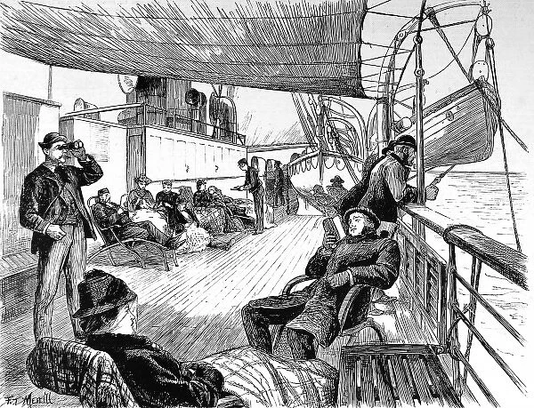 A Summers Day on a Trans-Atlantic Liner, 1884
