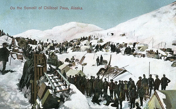 Summit of the Chilkoot Pass, Alaska, USA