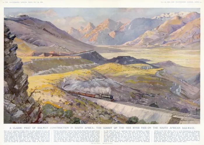 Framed Print : Summit of Hex River Pass - South African Railways Framed Print : Summit of Hex River Pass - South African Railways