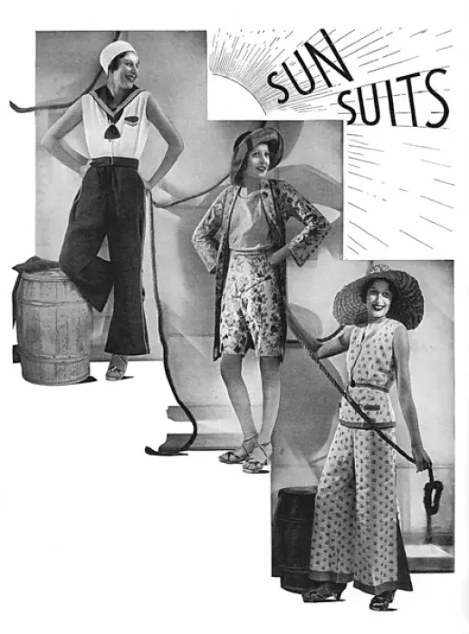 Framed Print : Sun Suits 1931 Framed Print : Sun Suits 1931