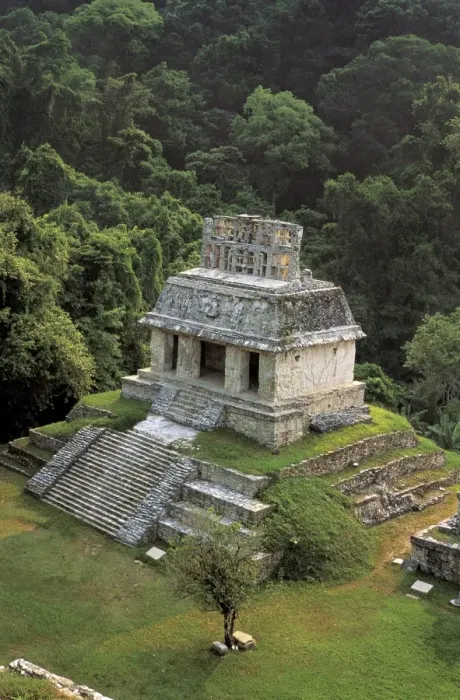 Framed Print : Sun Temple. 7th-8th c. MEXICO. CHIAPAS. Palenque