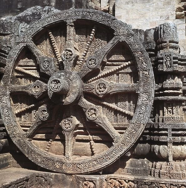 Sun Temple. INDIA. Konarak. Sun Temple. Wheel