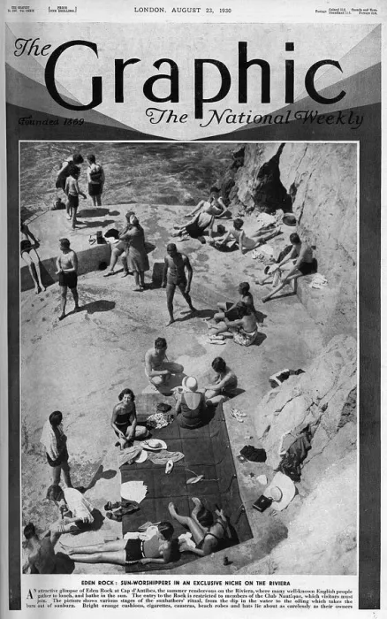 Framed Print : Sun worshippers at Eden Roc Framed Print : Sun worshippers at Eden Roc